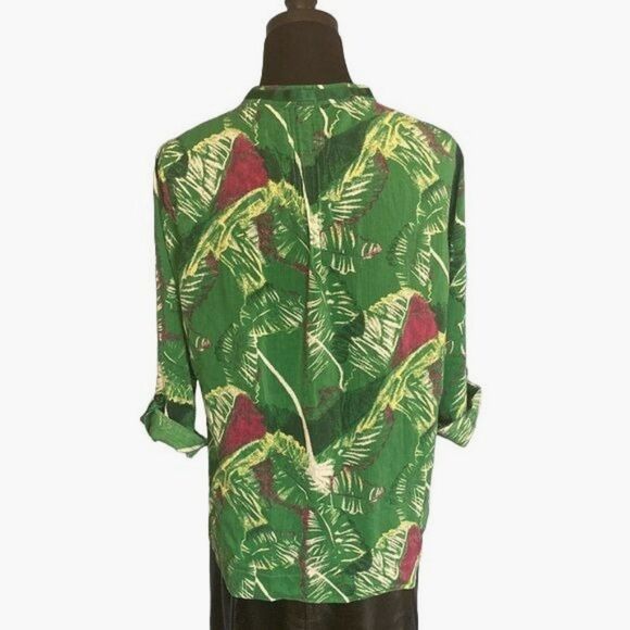 Calvin Klein Vivid Green Top Size Medium - Picture 2 of 10